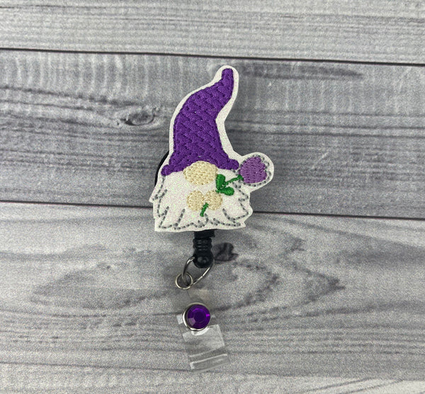 Flower Gnome Badge Reel